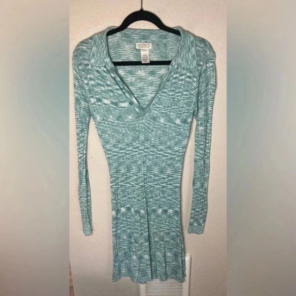 L*Space Aria Dress in Poolside Blue Size Medium - Picture 4 of 7